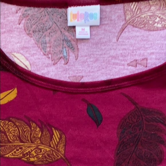 LuLaRoe Fall Leaf Print Julia Pencil Dress - Picture 4 of 7